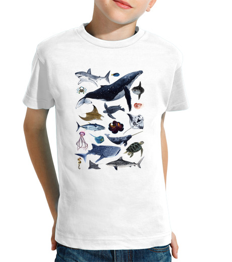 T-shirt bambino manica corta sea Cr eat Ures