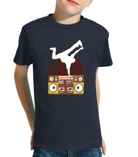 Tee Shirt Pour Enfant Manche Courte mouvement de breakdancer