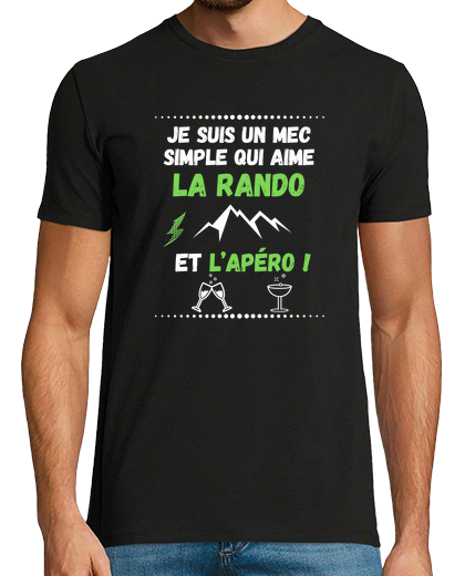 Image of simple guy hike and aperitif