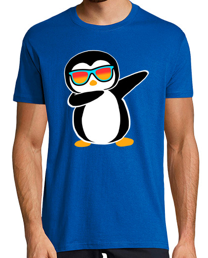 T-shirt uomo manica corta simpatico costume da pinguino abbigliamento regalo animale artico