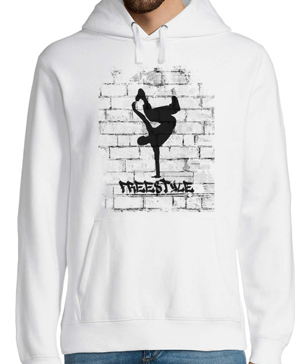 Sweat-shirt À Capuche Pour Homme homme, sweat à capuche, blanc, freestyle