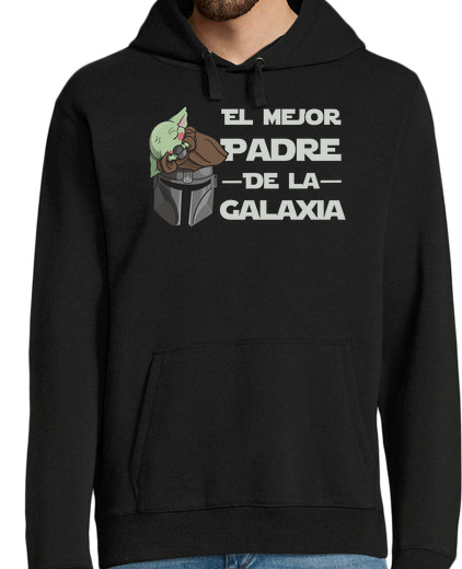 Sweat-shirt À Capuche Pour Homme meilleur papa de la galaxie