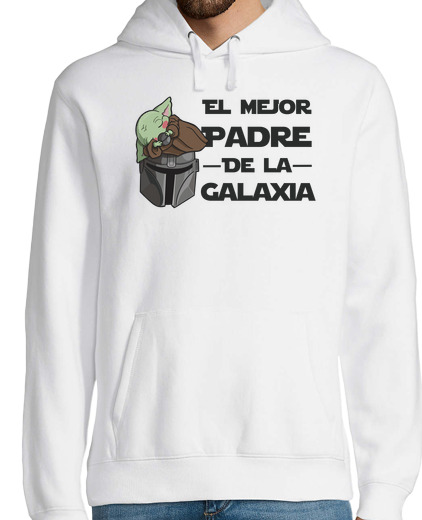 Sweat-shirt À Capuche Pour Homme meilleur papa de la galaxie