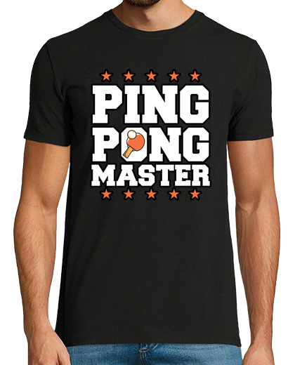 Camiseta Hombre Manga Corta Ping Pong Master Table Tennis Gifts laTostadora