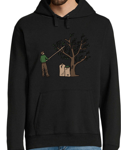 Sweat-shirt À Capuche Pour Homme cueillette des olives vare and o