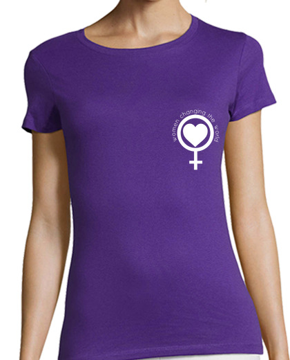Image of women changing the world logo white