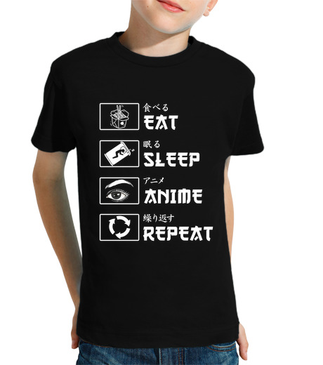 T-shirt bambino manica corta eat s lee p anime rep eat