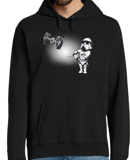 Sweat-shirt À Capuche Pour Homme drone starfighter