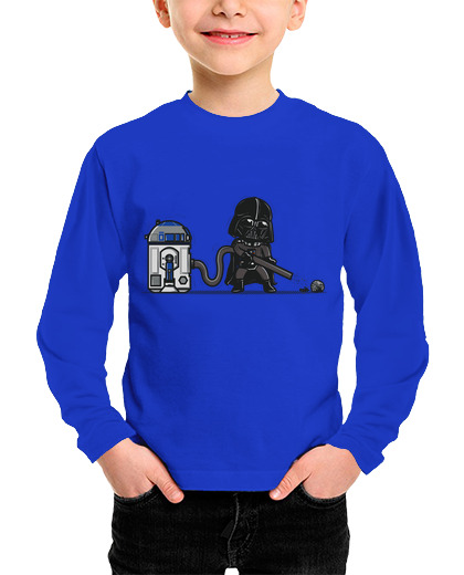 Camiseta Niño Manga Larga aspirador robótico laTostadora