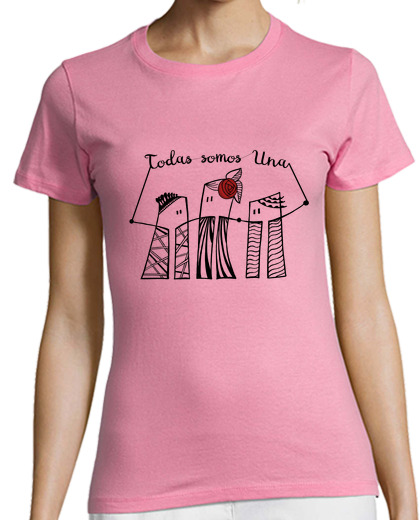 Image of girl t-shirt we are all a design for light backgrounds