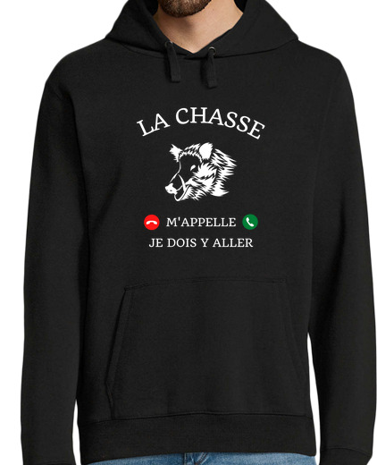 Sweat-shirt À Capuche Pour Homme humour chasse m appelle humour chasseur