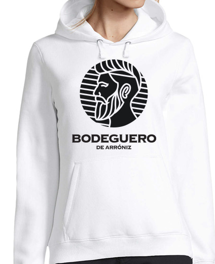 Image of woman's hoodie, white