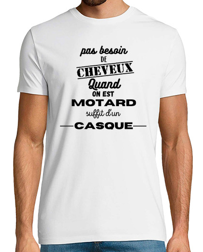 Image of biker, bald, motorcycle humor gift idea