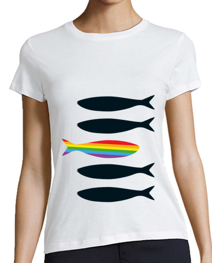 Image of les sardines noires rainbow lgtbi