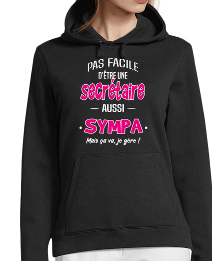 Sweat-shirt À Capuche Pour Femme Secrétaire