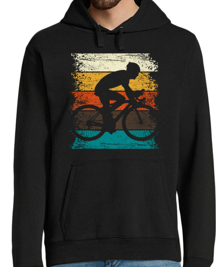 Sweat-shirt À Capuche Pour Homme vélo de course rétro motard de route co