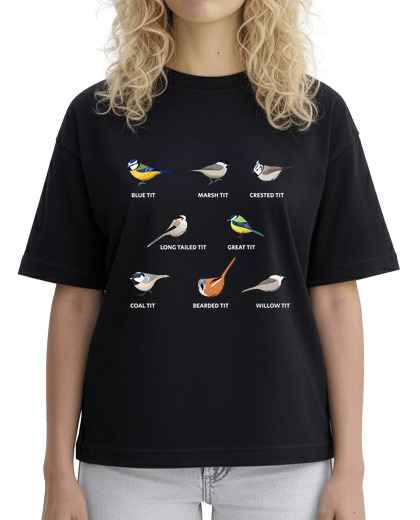 Image of a collection of tit birds - birding gift