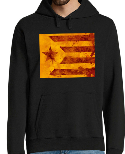 Sweat-shirt À Capuche Pour Homme estelada samarreta - l'indépendance de ja!