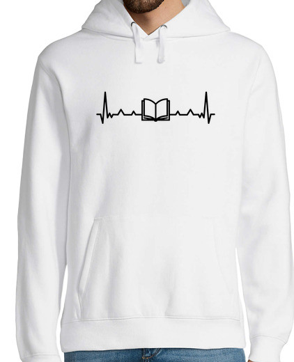 Sweat-shirt À Capuche Pour Homme livre love r lecture fan heartbeat cade