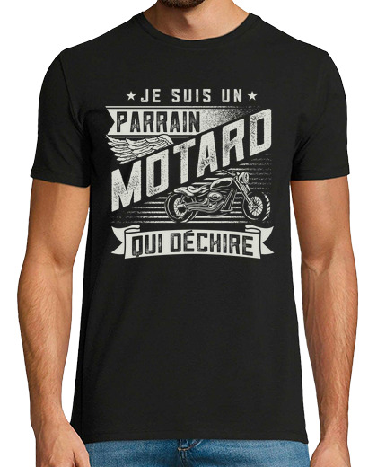 Image of parrain motard cadeau humour oncle