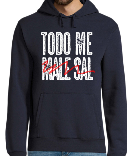 Sweat-shirt À Capuche Pour Homme tout est mauvais sel