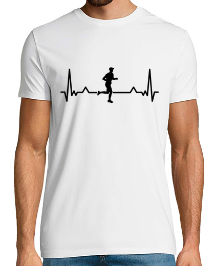 Image of running heartbeat line funny run gifts