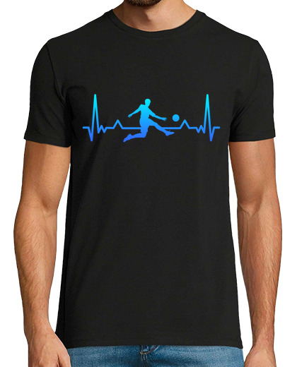 Image of football heartbeat line funny gift dad