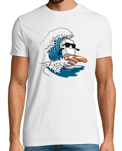 Tee Shirt Homme Manche Courte sushi surfin