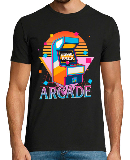 Image of arcade machine recreational video games gaming retro 80s gamer geek
