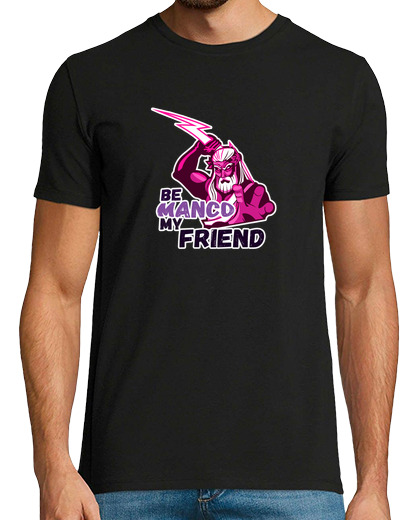 Image of manga man t-shirt - be manco my friend