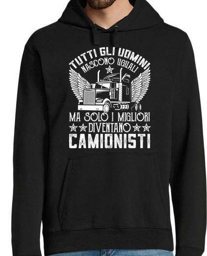 Sweat-shirt À Capuche Pour Homme drôle de camion humour chauffeur de cam