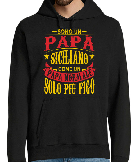 Sweat-shirt À Capuche Pour Homme Cadeau du pape sicilien