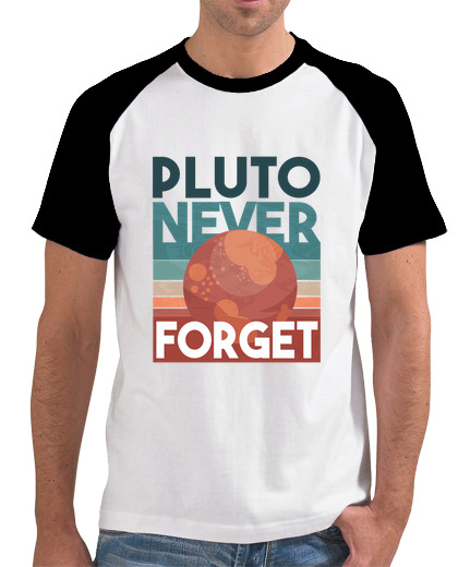 Image of pluto never forget retro science t shir