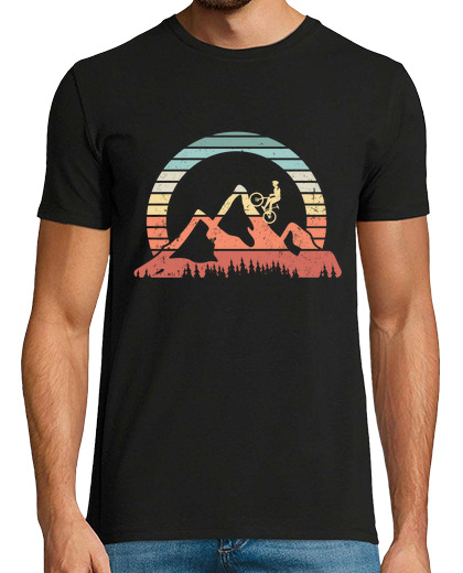 Image of mountain biking horizon retro hills gif