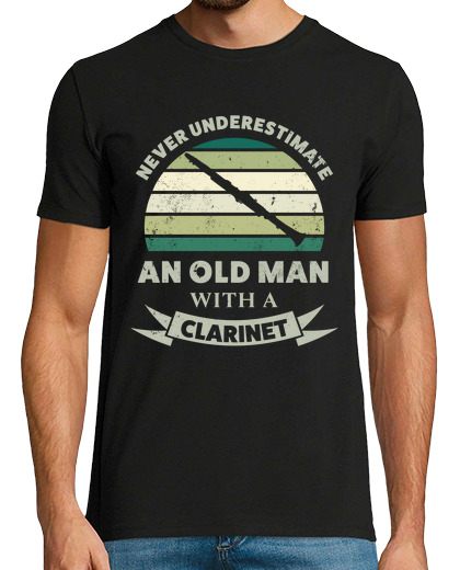 Image of old man with a clarinet funny dad gift