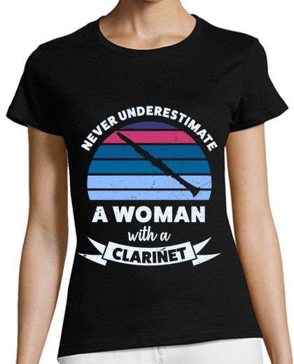 Image of woman with a clarinet funny mom gift