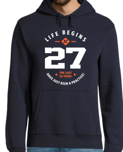 Sweat-shirt À Capuche Pour Homme Cadeau 27 ans - 27ème anniversaire