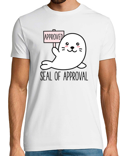 Image of Cute Funny Seal of Approval Kawaii Animal Sarcastic Pun