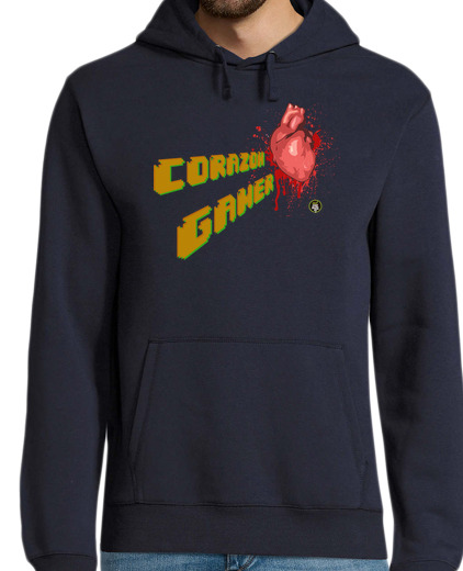 Sweat-shirt À Capuche Pour Homme coeur gamer