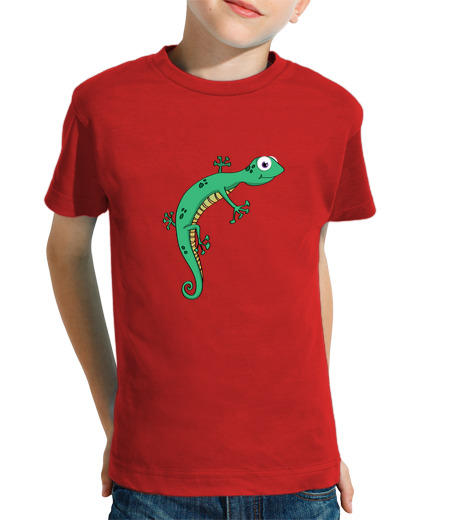 Tee Shirt Pour Enfant Manche Courte lézard