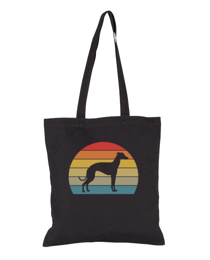 Bolsa motivo retro del amor del perro galgo laTostadora