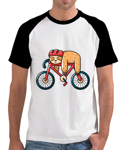 Image of cycling sloth lazy animals bicycle gift