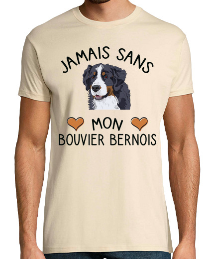 Image of never without my Bernese mountain dog d