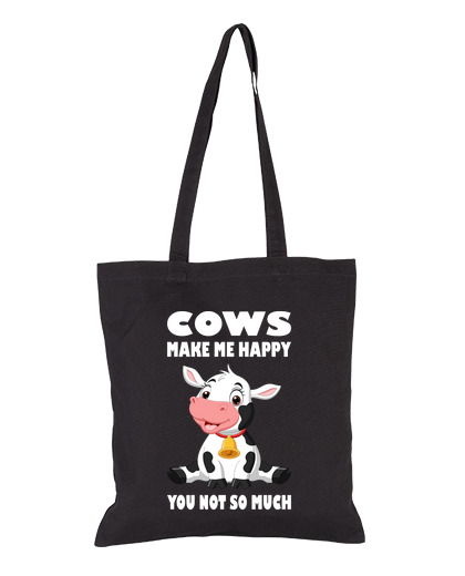 Bolsa las vacas me hacen feliz tu no tanto laTostadora