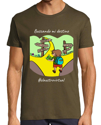 T-shirt uomo manica corta uomo del destino bianco