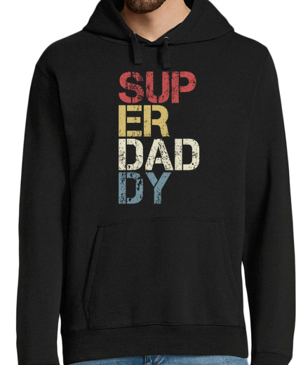 Sweat-shirt À Capuche Pour Homme cadeau de papa fête des pères super pap