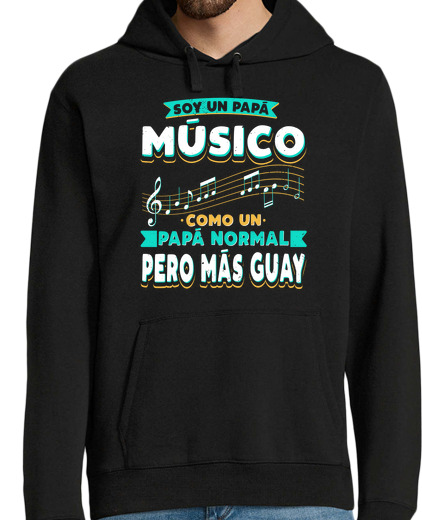 Sweat-shirt À Capuche Pour Homme Je suis papa musicien