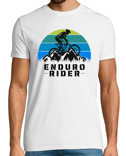 Image of enduro rider - mountain bike