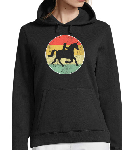 Sweat-shirt À Capuche Pour Femme équitation cavalier rétro équestre