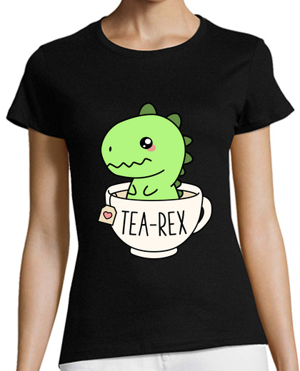 Image of tearex cute trex dinosaur kawaii funny dino pun
